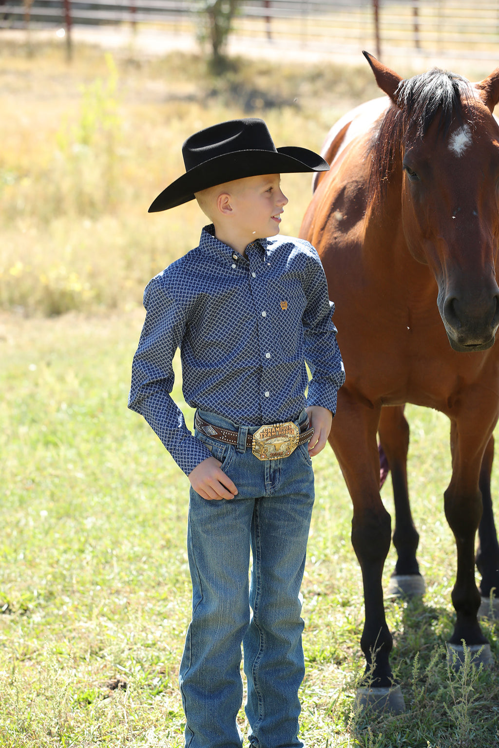 CINCH Boy's Button-Down Western Shirt
