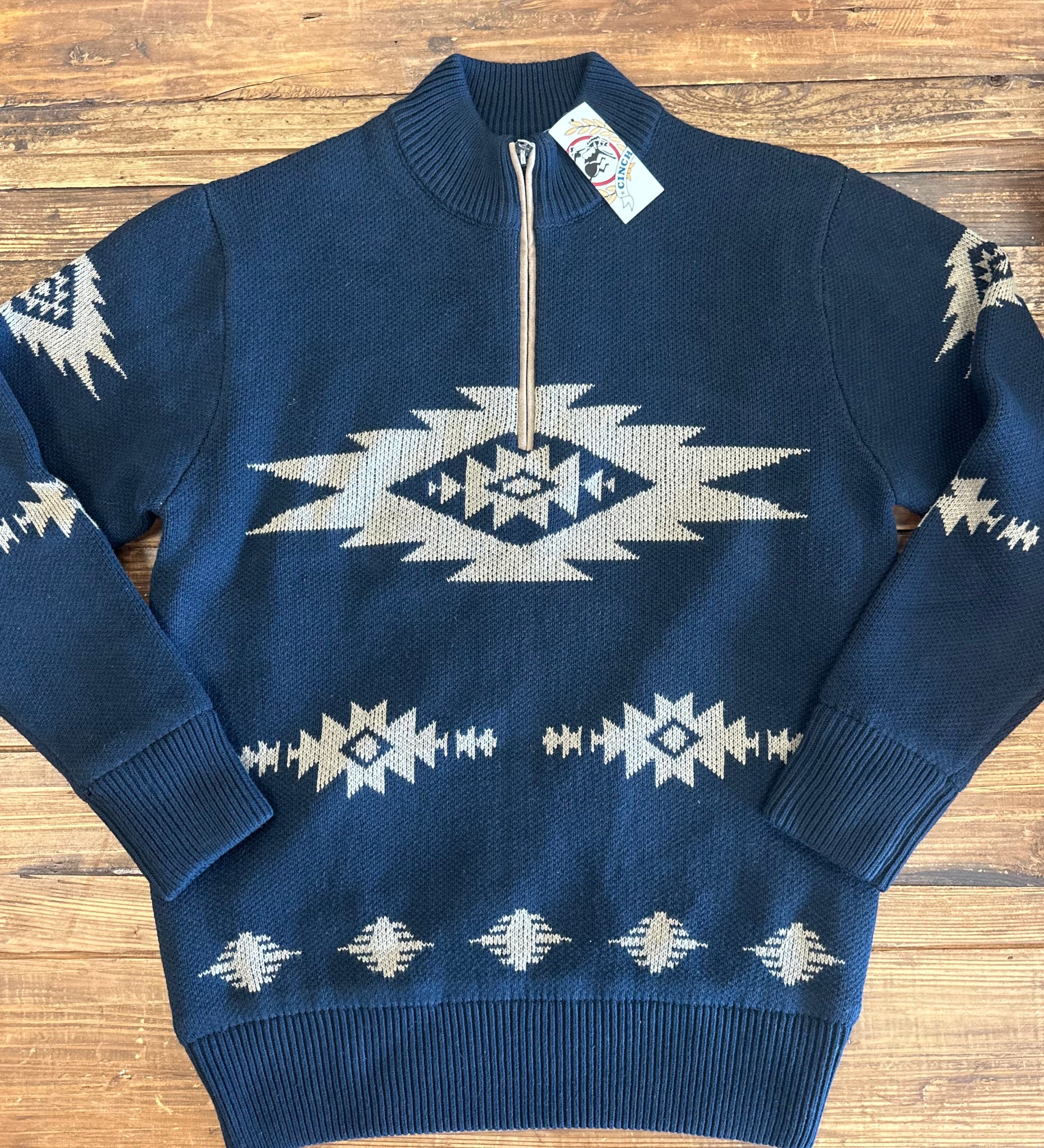 CINCH Men's Quarter Zip Sweater