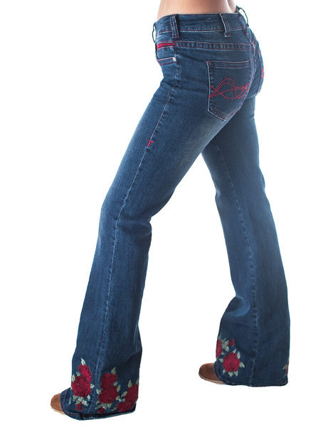 COWGIRL TUFF Women's Roses Are Red Jean
