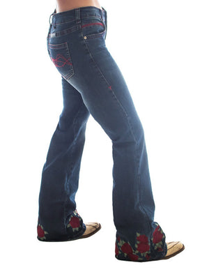COWGIRL TUFF Women's Roses Are Red Jean