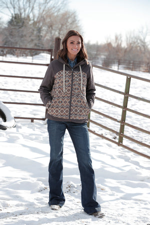 CINCH Women's Southwest Print Ski Coat - Grey