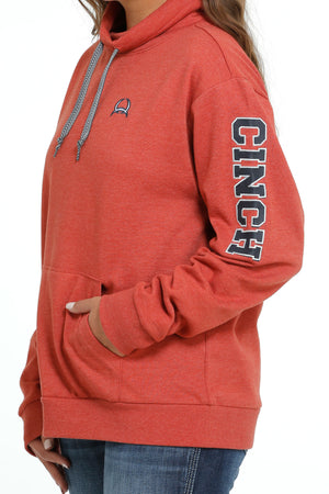 CINCH Women's Red French Terry Pullover
