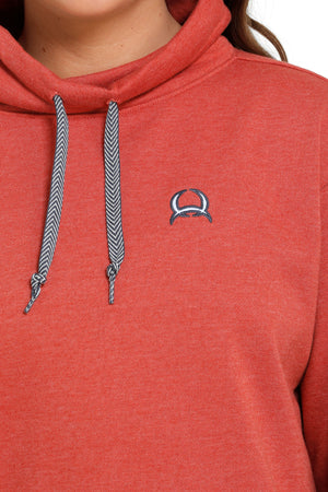 CINCH Women's Red French Terry Pullover
