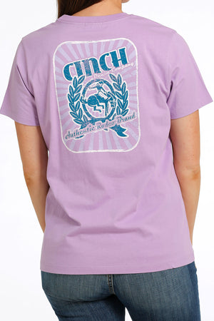 CINCH Women's Lilac Short Sleeve Tee