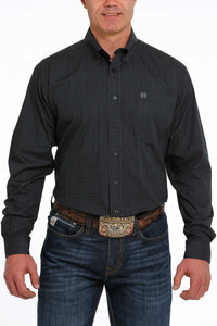 CINCH Men's Black Button-Down Western Shirt