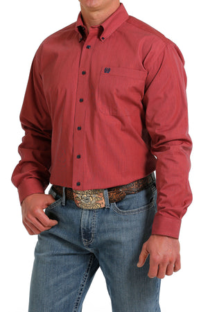 CINCH Men's Coral Button-Down Western Shirt