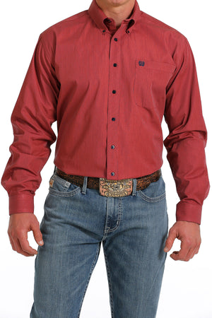 CINCH Men's Coral Button-Down Western Shirt