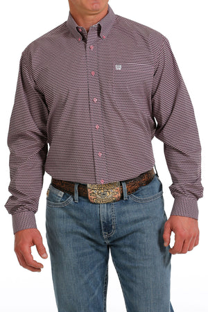 Cinch Men's Button Down Western Shirt Pink