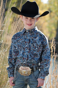 CINCH Boy's Long Sleeve Front Western Shirt