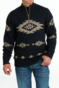 CINCH Men's Quarter Zip Sweater