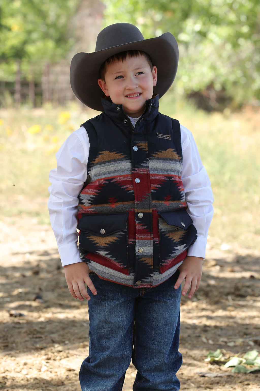 CINCH Boy's Quilted Vest OW23