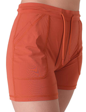COWGIRL TUFF Ladies Rust Breathe Instant Cooling UPF Shorts