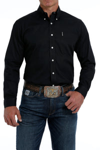 CINCH Men's Modern Fit Black Button-Down Shirt