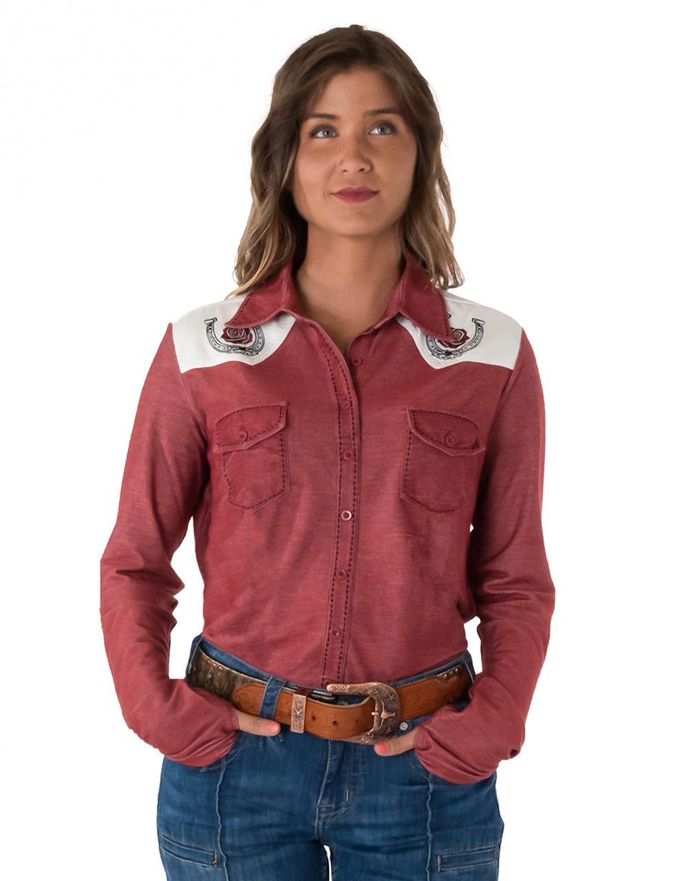 COWGIRL TUFF Women's Pullover Button-Up