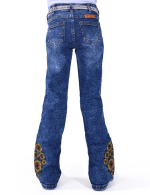 COWGIRL TUFF Girl's Sunflower Trousers