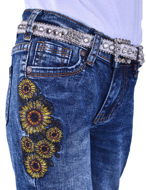COWGIRL TUFF Girl's Sunflower Trousers