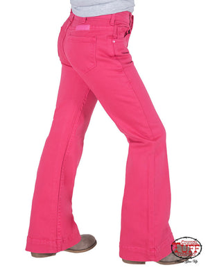 COWGIRL TUFF Just Tuff Girl's Pink Trouser