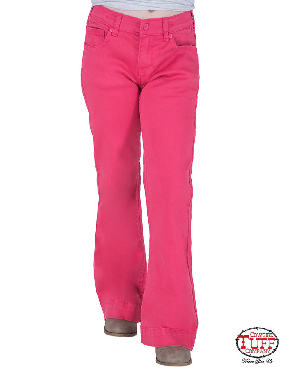 COWGIRL TUFF Just Tuff Girl's Pink Trouser