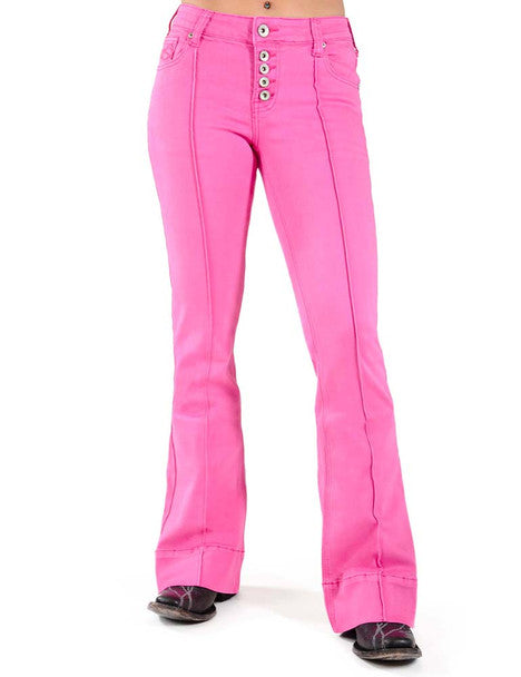 COWGIRL TUFF Women's Hot Pink Trouser