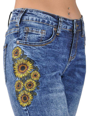 COWGIRL TUFF Women's Sunflower Jean