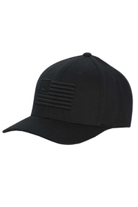 CINCH Men's FLEXFIT Black Flag Hat