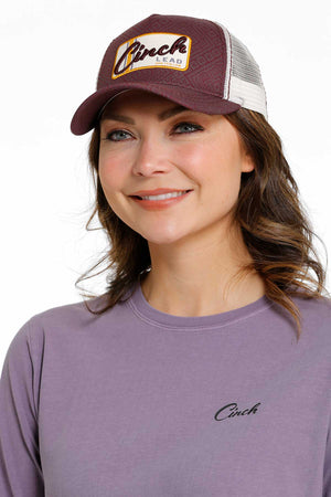 CINCH Women's Purple Mesh Back Trucker Cap