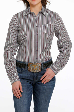 CINCH Women's Striped Button-Down Western Shirt