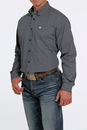 CINCH Men's Navy Button-Down Western Shirt