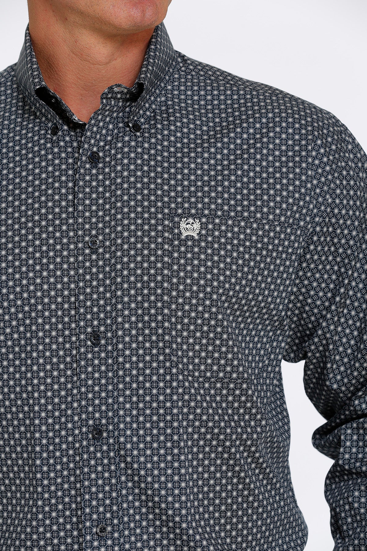 CINCH Men's Navy Button-Down Western Shirt