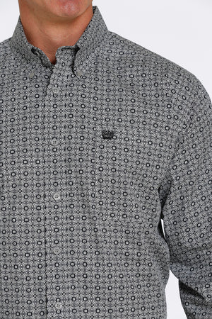 CINCH Men's Gray Button-Down Western Shirt