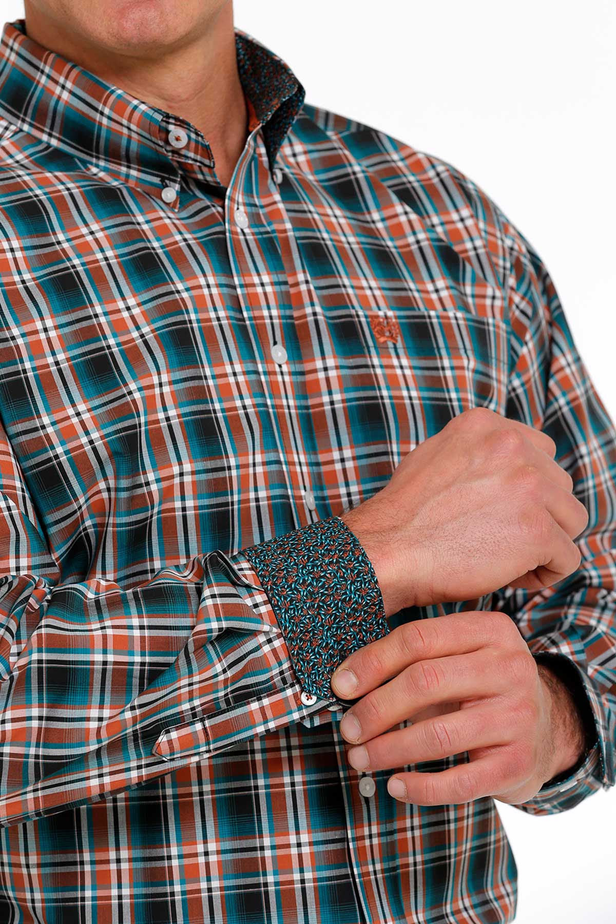 CINCH Men's Plaid Button-Down Western Shirt