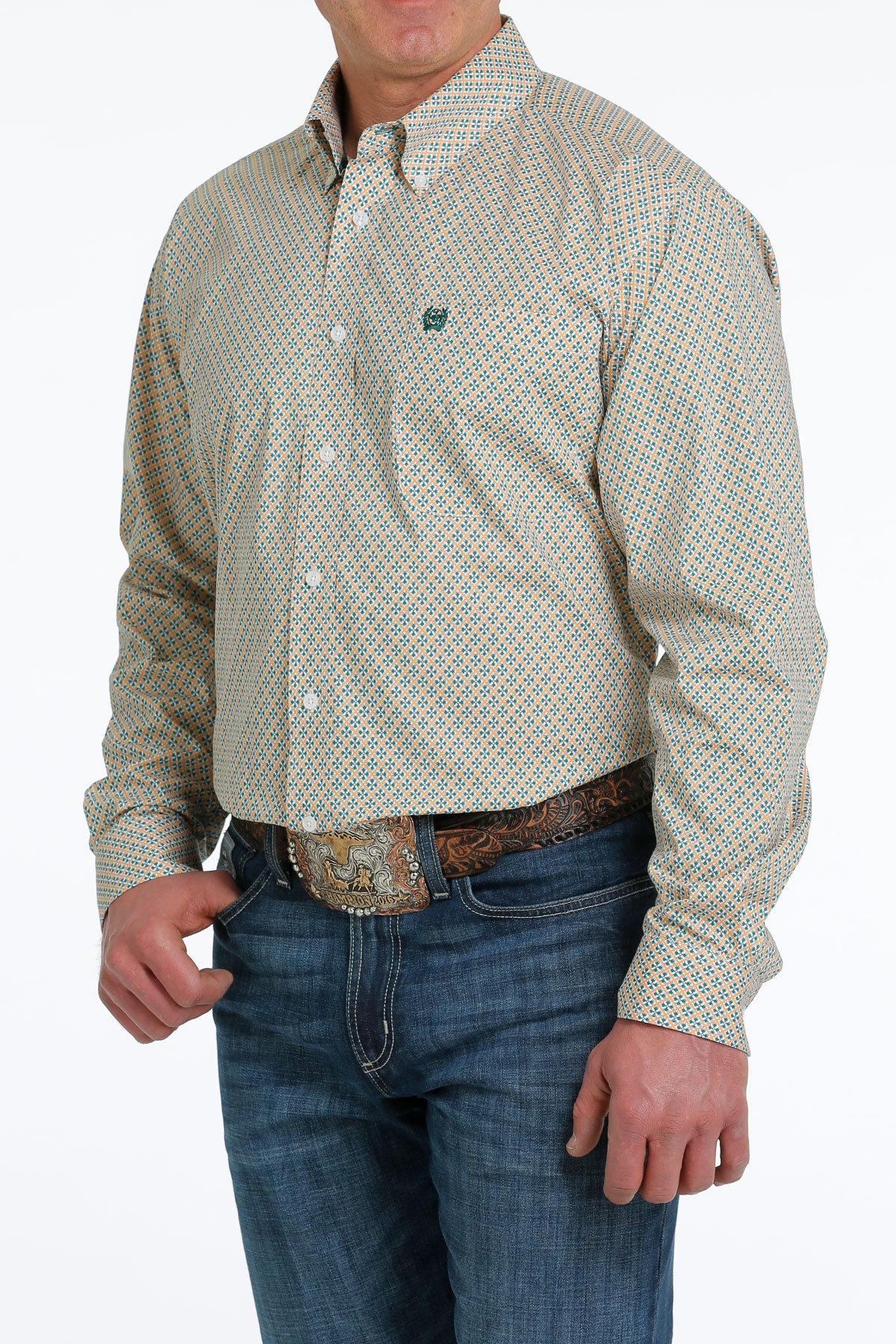 CINCH Men's White Button-Down Western Shirt