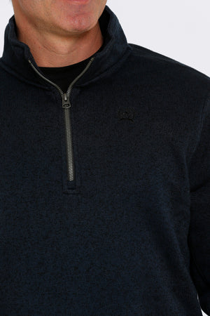CINCH Men's Navy 1/4 Zip Sweater