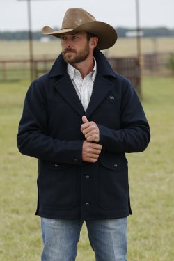 MILLER RANCH Men's Navy Wool Ranch Jacket
